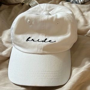 David’s Bridal “Bride” hat. Worn once.